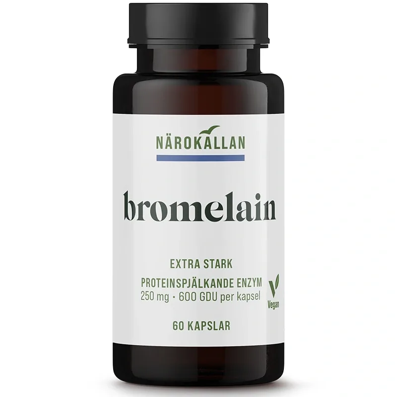 Närokällan Bromelain 600 GDU 60 kapslar från Närokällan - köp hos Apotek Hjärtat