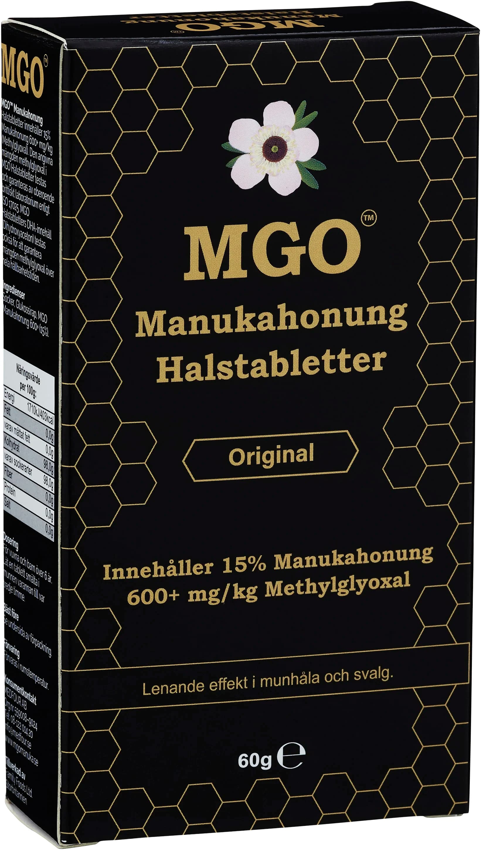 MGO Manukahonung 600+ Halstabletter Original 60 g från Mgo – köp hos Apotek Hjärtat