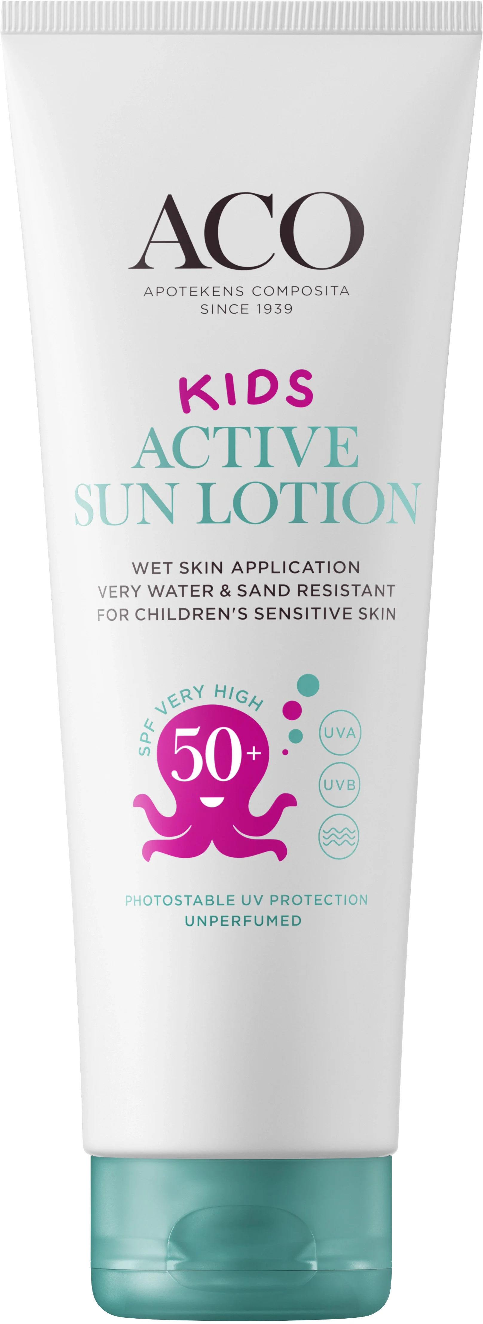 ACO Kids Active Sun Lotion SPF 50+, 250 ml från ACO – köp hos Apotek Hjärtat