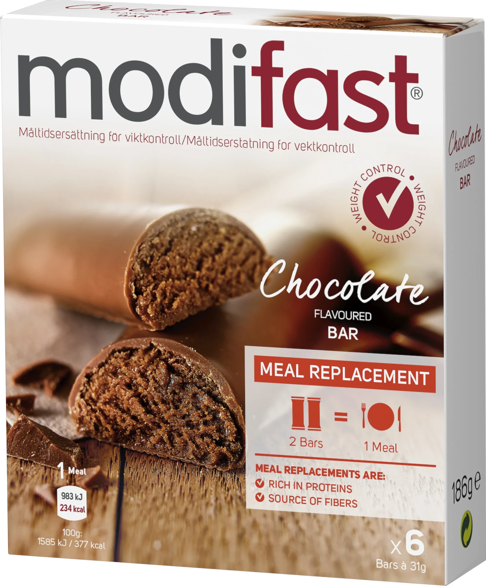 Modifast Bar choklad 6 st från Modifast – köp hos Apotek Hjärtat