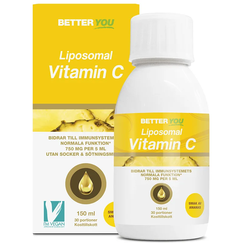 Better You Liposomal Vitamin C Ananas 150 ml från Better You – köp hos Apotek Hjärtat
