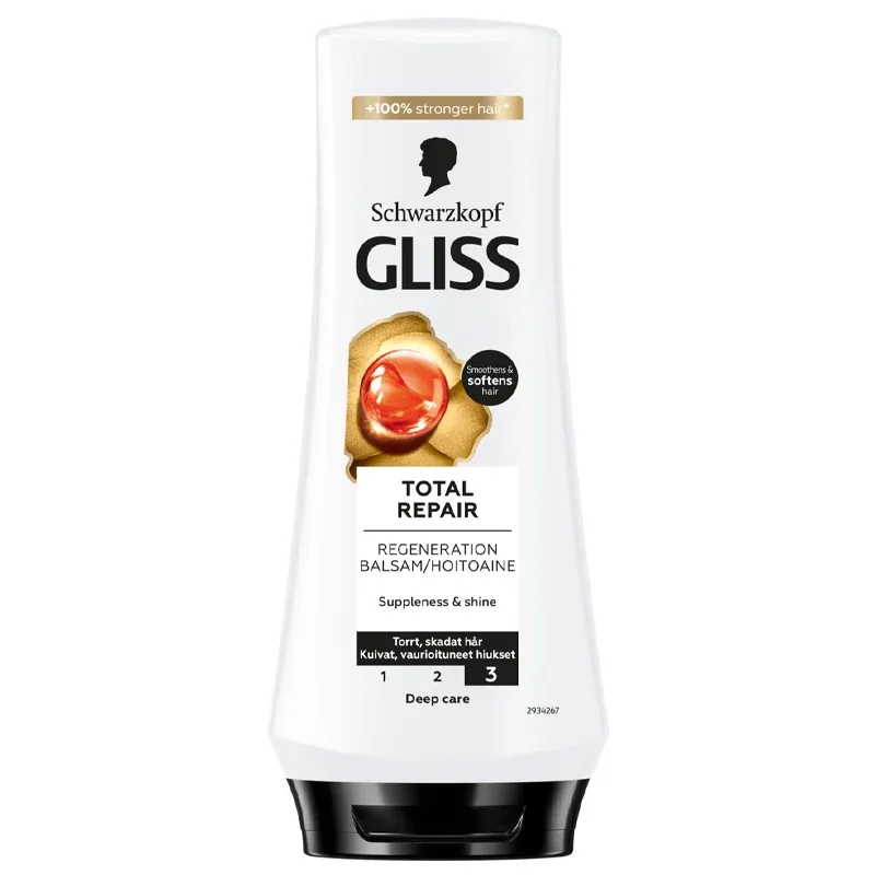 Schwarzkopf Gliss Total Repair Regeneration Conditioner for Dry Hair & Damaged Hair 200 ml från Schwarzkopf - köp hos Apotek Hjärtat