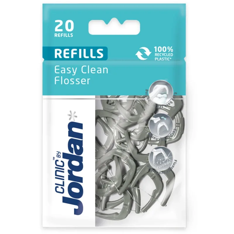 Jordan Clinic Easy Clean Flosser Refill 20 st från Jordan – köp hos Apotek Hjärtat
