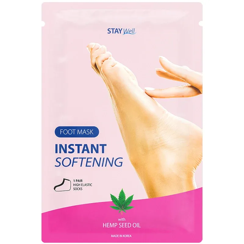 Stay Well Instant Softening Foot Mask Hemp Seed från Stay Well – köp hos Apotek Hjärtat