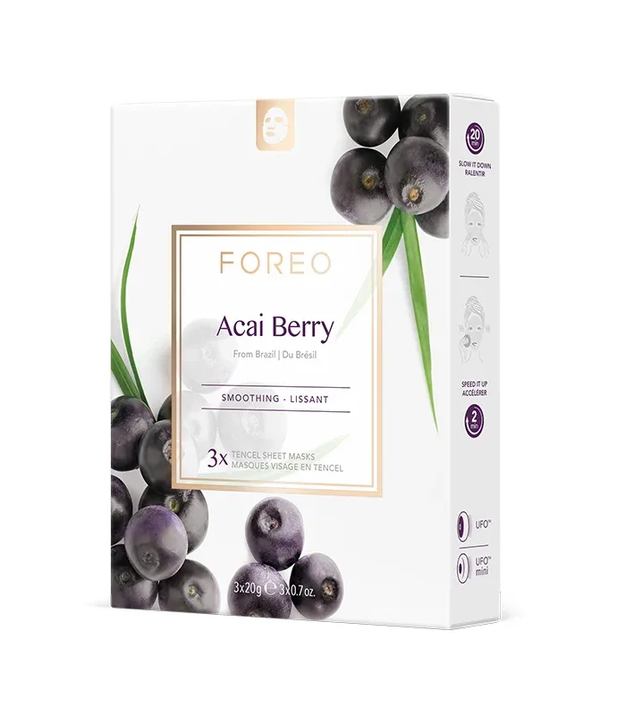 FOREO Farm to Face Acai Berry Sheet Mask 3 st från Foreo – köp hos Apotek Hjärtat