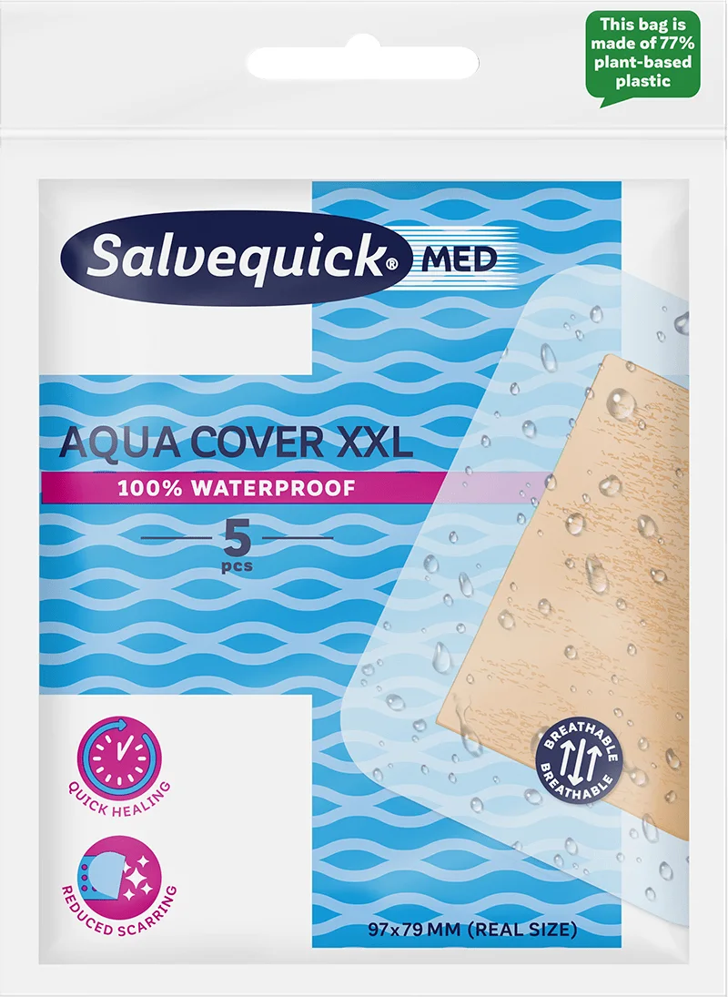 Salvequick MED Aqua Cover XXL 5 st från Salvequick – köp hos Apotek Hjärtat