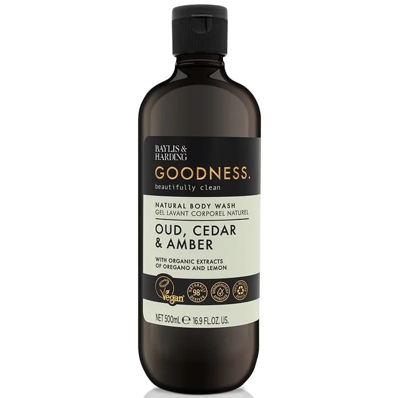 Baylis & Harding Goodness Oud, Cedar & Amber Body Wash 500 ml från Baylis & Harding – köp hos Apotek Hjärtat