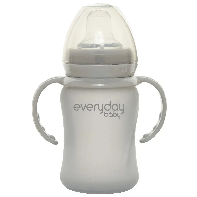 Everyday Baby Pipmugg Glas Healthy + Quiet Grey från Everyday Baby – köp hos Apotek Hjärtat