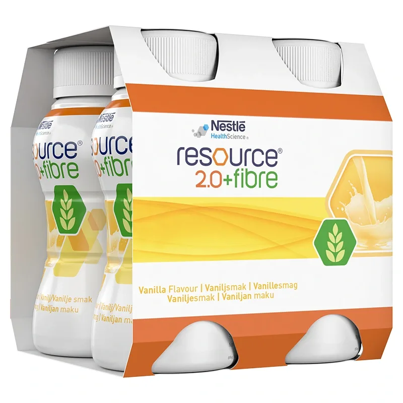 Resource 2.0 + Fibre Vanilj 4x200 ml från Resource – köp hos Apotek Hjärtat