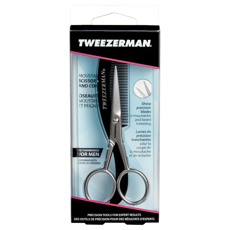 Tweezerman Moustache Scissors With Comb från Tweezerman – köp hos Apotek Hjärtat