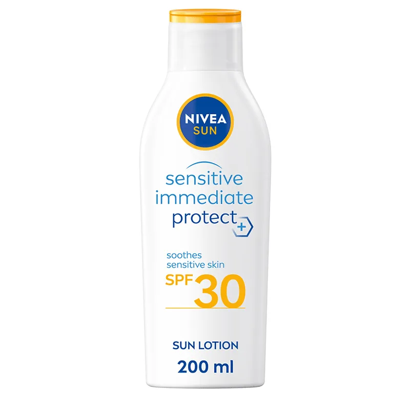 Nivea Sun Sensitive Immediate Protect Soothing Lotion SPF 30, 200 ml från Nivea – köp hos Apotek Hjärtat