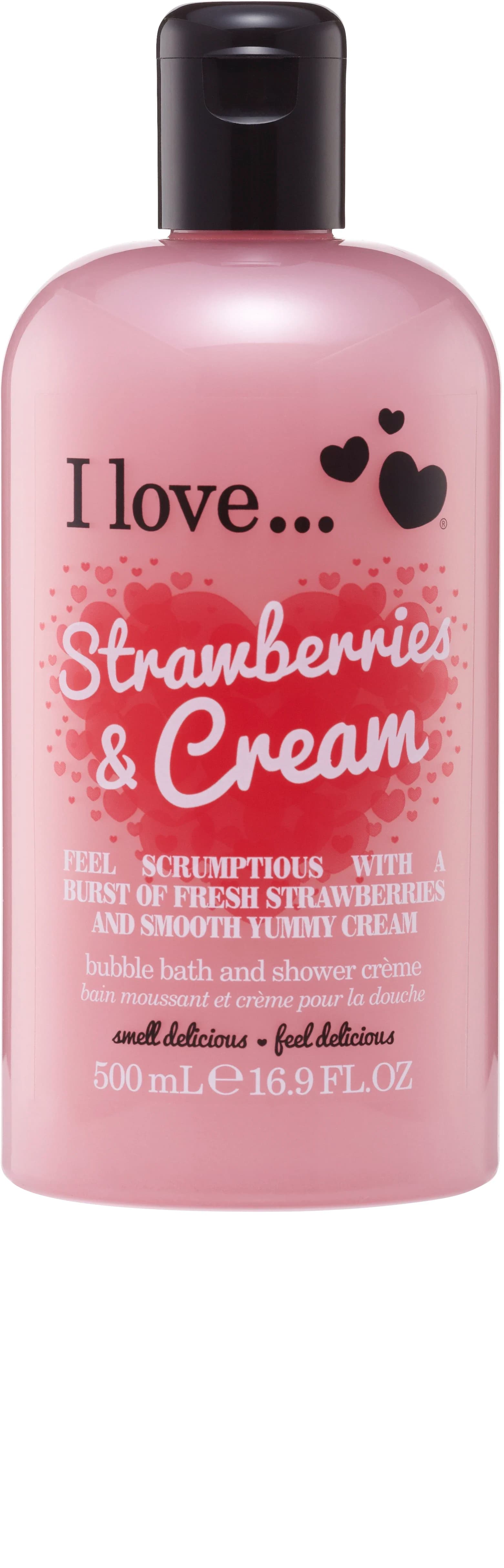 I Love Original Strawberries & Cream Bath Shower 500ml från I Love – köp hos Apotek Hjärtat