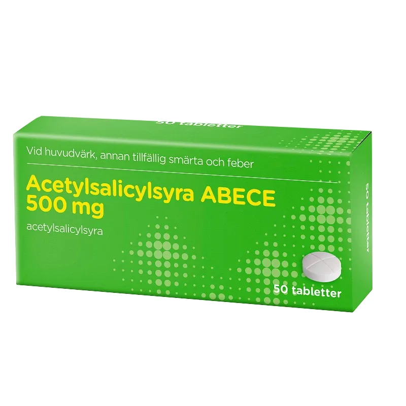 Acetylsalicylsyra ABECE 500 mg 50 tabletter från ABECE – köp hos Apotek Hjärtat
