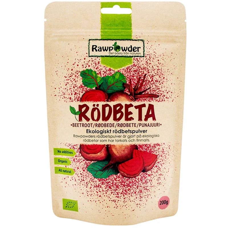 Rawpowder Rödbetspulver 200 g från Rawpowder – köp hos Apotek Hjärtat