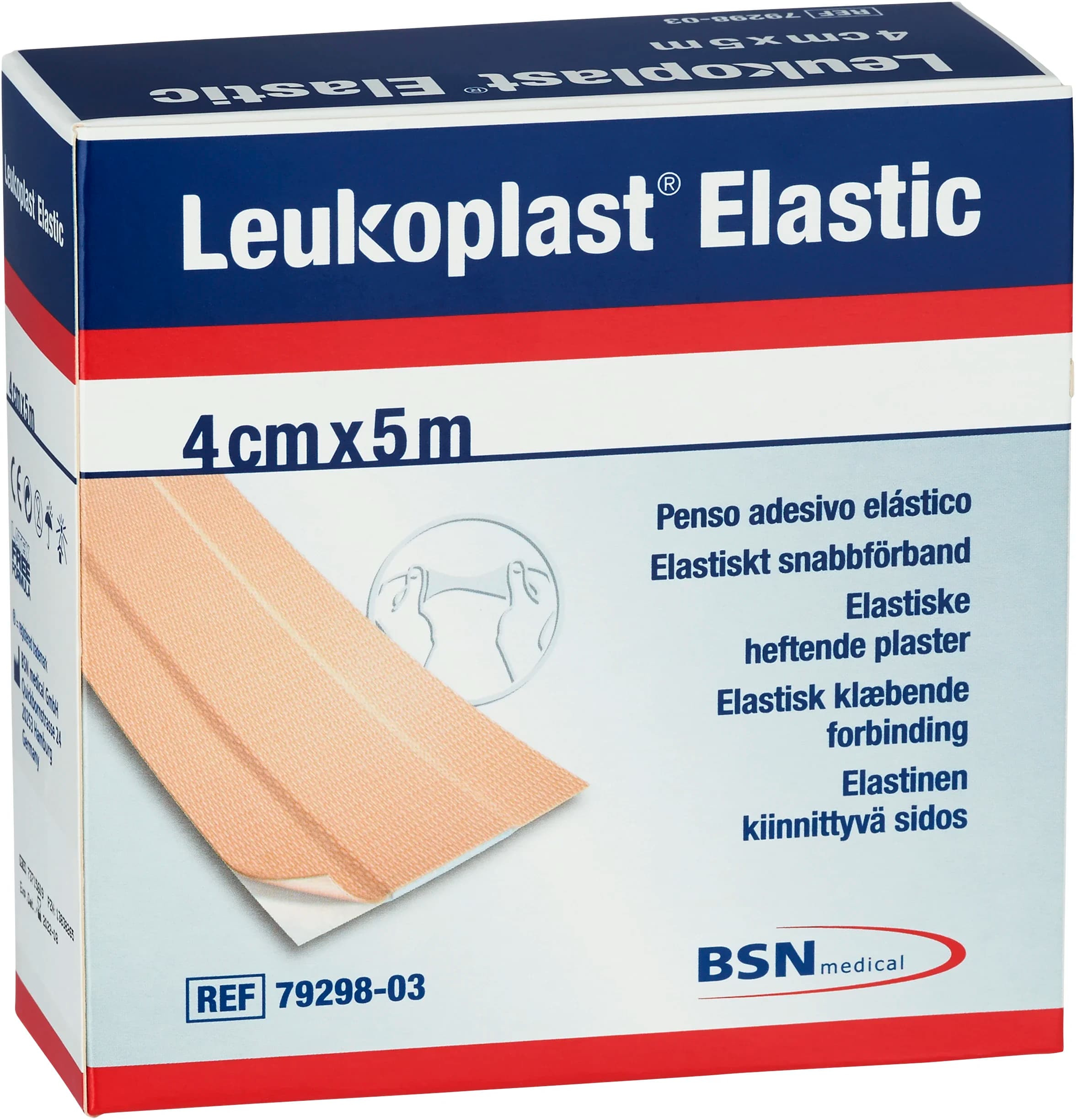Leukoplast Elastic plåsterrulle 4 cm x 5 m från Leukoplast – köp hos Apotek Hjärtat