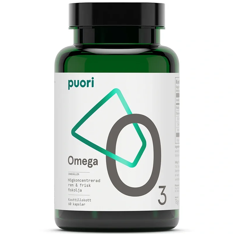 Puori O3 Omega-3 80% 2000 mg 60 kapslar från Puori – köp hos Apotek Hjärtat