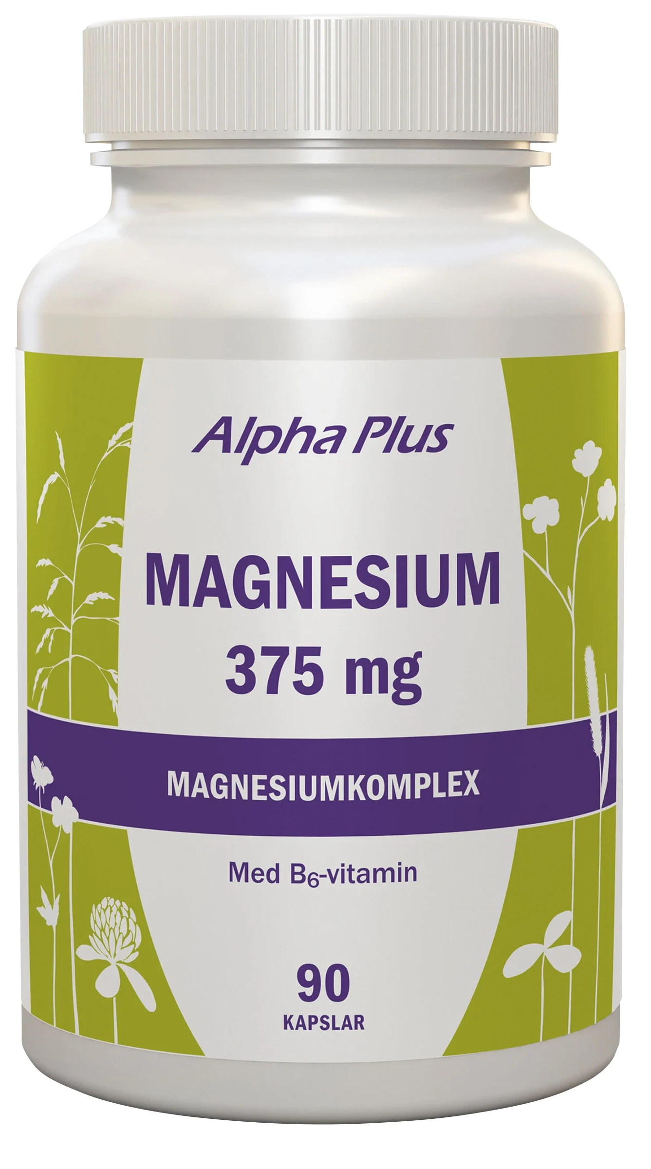 Alpha Plus Magnesium 375 mg 90 kapslar från Alpha Plus – köp hos Apotek Hjärtat
