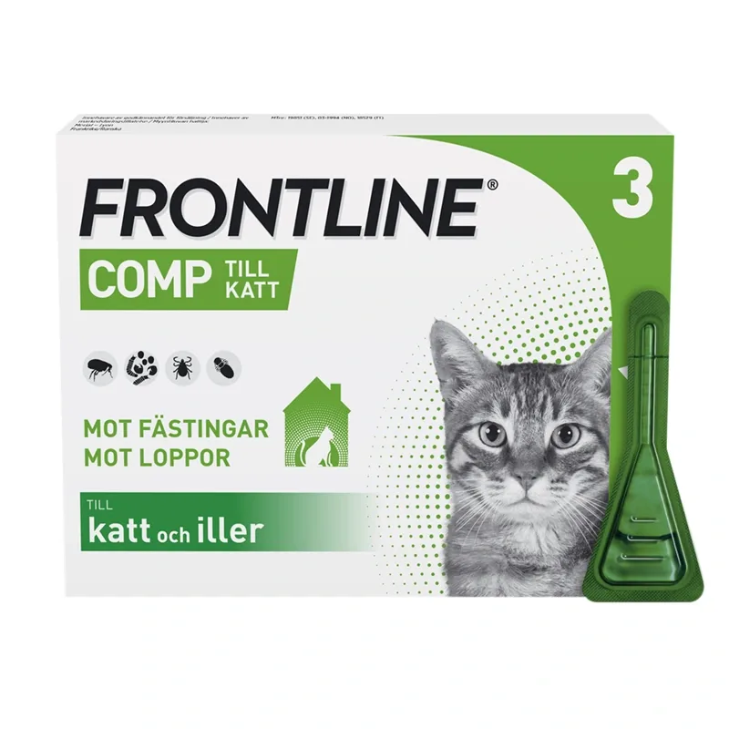 Frontline Comp Spot-on lösning för katt 50 mg/60 mg 3 x 0,5 ml från Frontline – köp hos Apotek Hjärtat