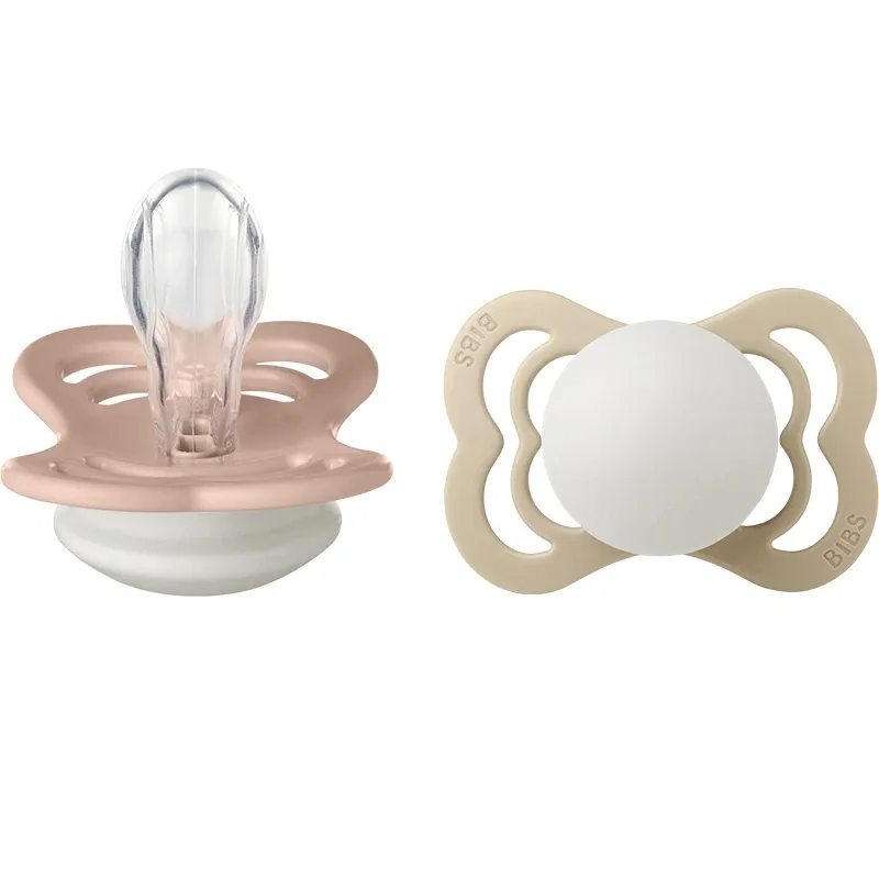 BIBS Supreme Silicone Blush Glow/Vanilla Glow 2-pack Size 1 från BIBS – köp hos Apotek Hjärtat