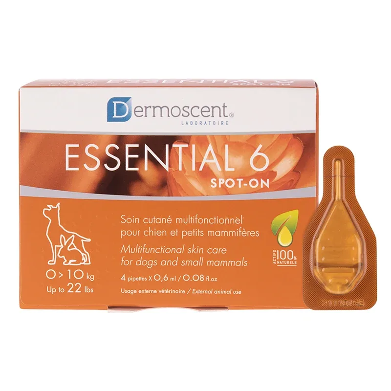 Dermoscent Essential 6® Spot-on för hundar och smådjur 0-10 kg 4 x 0,6 ml från Dermoscent – köp hos Apotek Hjärtat