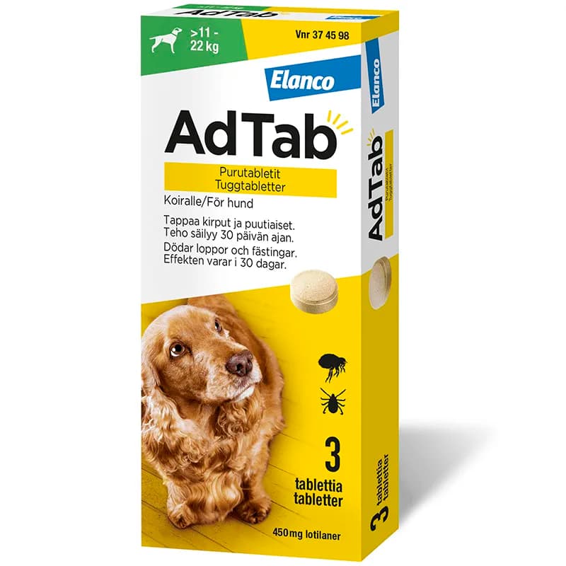 AdTab Tuggtablett 450mg Blister, 3tabletter från AdTab – köp hos Apotek Hjärtat