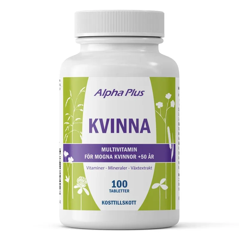 Alpha Plus Kvinna 100 st från Alpha Plus – köp hos Apotek Hjärtat
