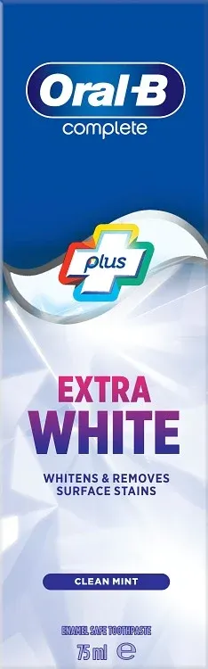 Oral-B Complete Plus Extra White Tandkräm 75 ml från Oral-B – köp hos Apotek Hjärtat