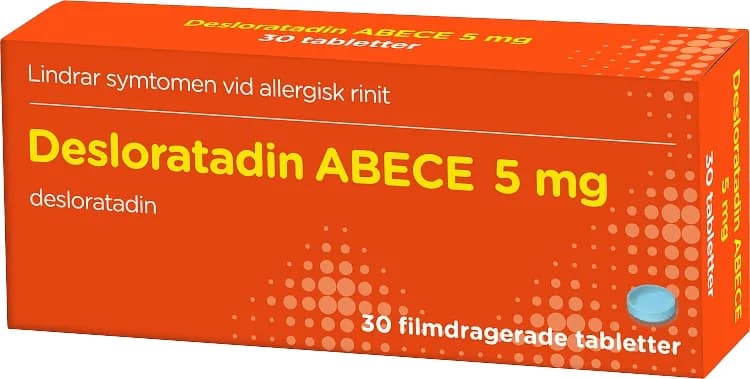 Desloratadin ABECE filmdragerad tablett 5 mg 30 st från ABECE – köp hos Apotek Hjärtat