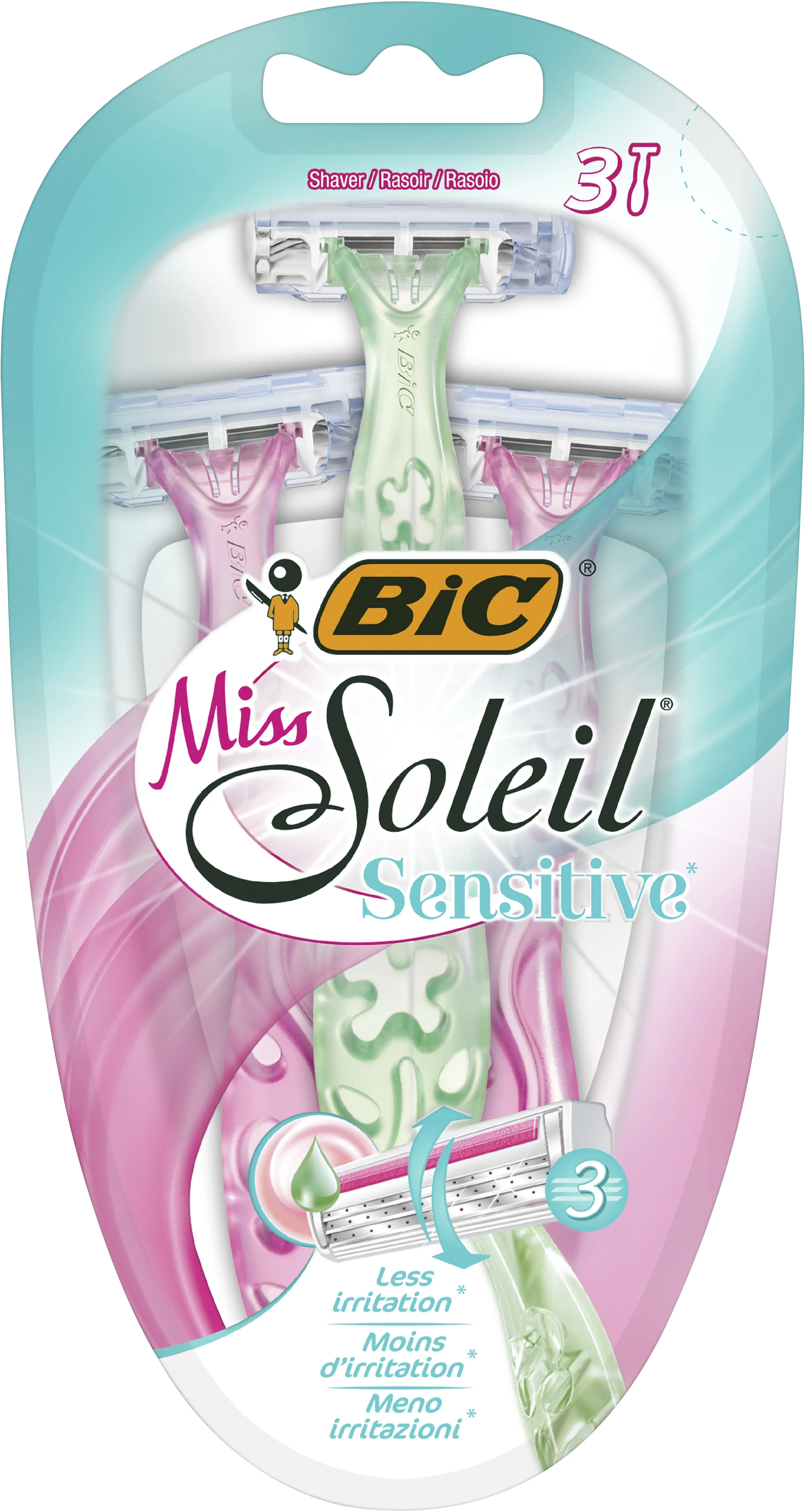 BIC Miss Soleil Sensitive Rakhyvlar för Kvinnor 3-pack från Bic – köp hos Apotek Hjärtat