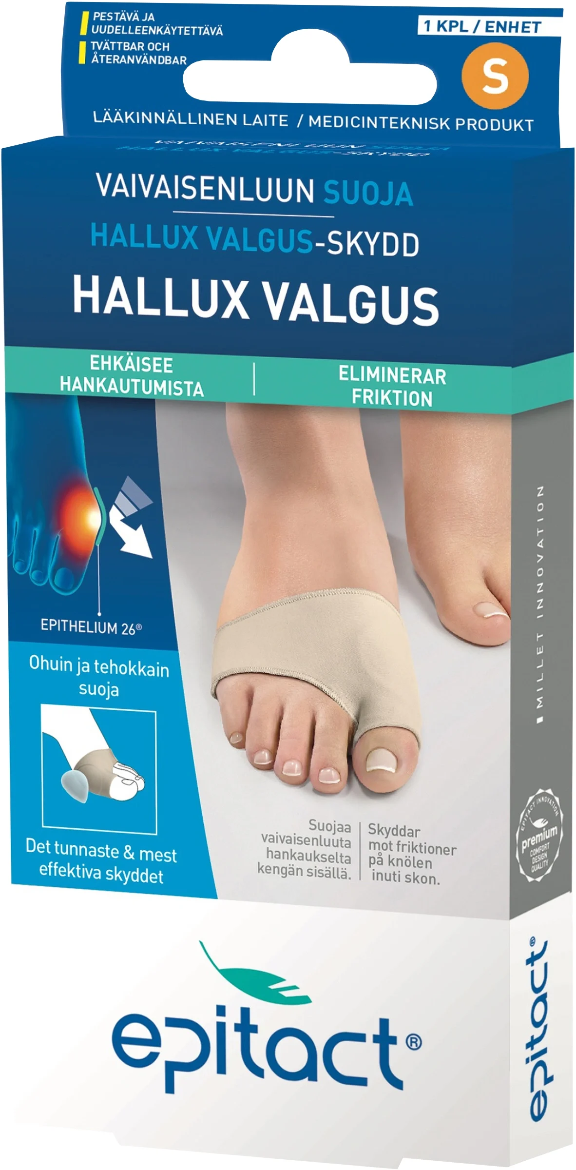 Epitact Hallux Valgus Skydd 1 st S från Epitact – köp hos Apotek Hjärtat