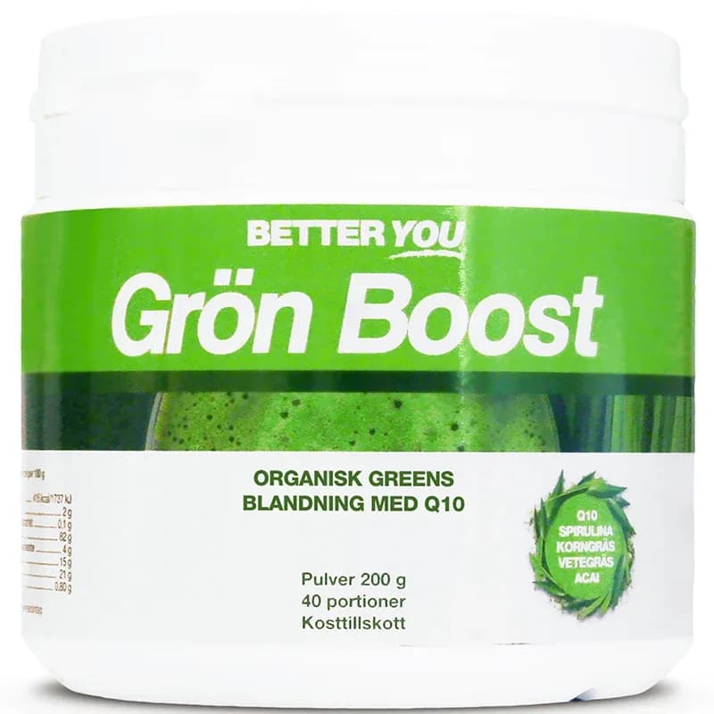 Better You Grön Boost Pulver Naturell 200 g från Better You – köp hos Apotek Hjärtat