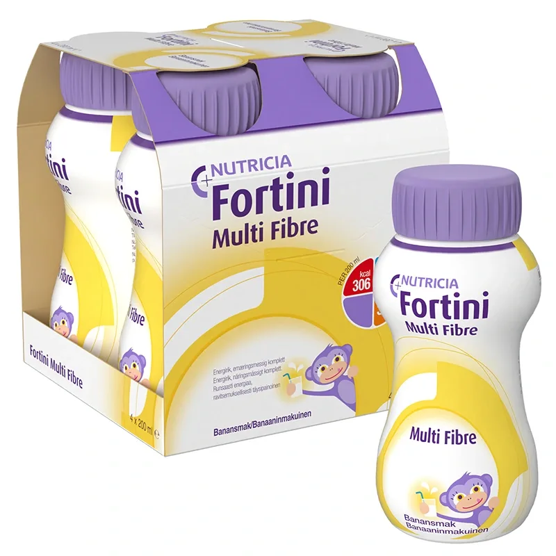 Fortini Multi Fibre banan 4 x 200 ml från Fortini – köp hos Apotek Hjärtat
