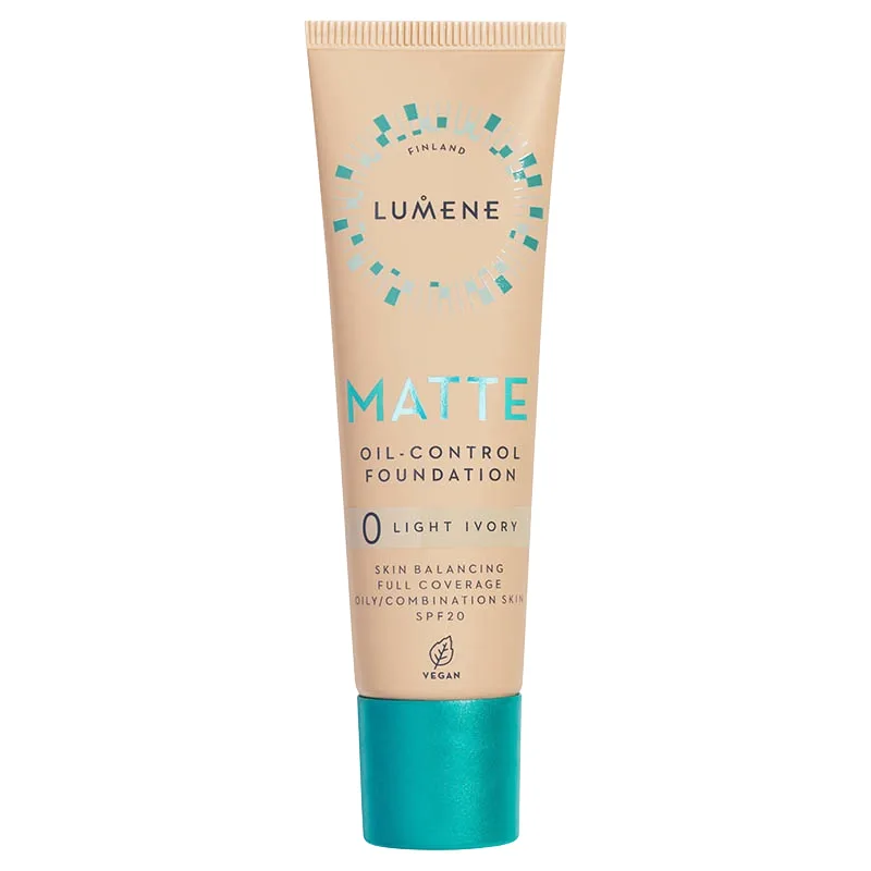 Lumene Matte Oil-Control Foundation SPF 20, 30 ml 0 Light Ivory från Lumene - köp hos Apotek Hjärtat