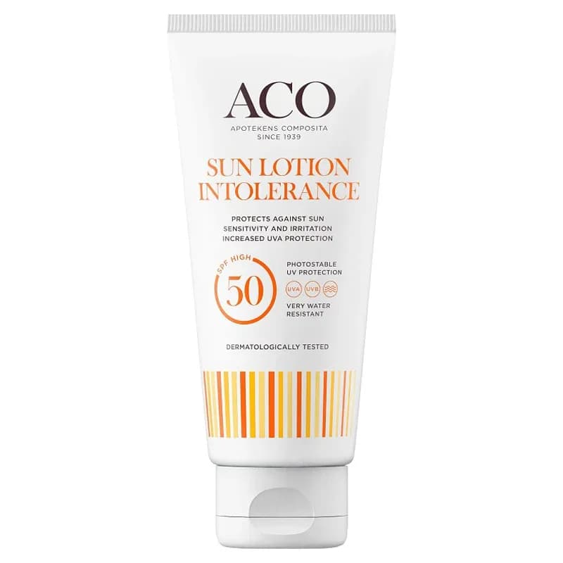 ACO Sun Lotion Intolerance SPF 50, 100ml från ACO – köp hos Apotek Hjärtat