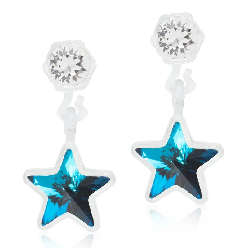 Blomdahl Örhängen Pendant Star Crystal/Aquamarine från Blomdahl – köp hos Apotek Hjärtat