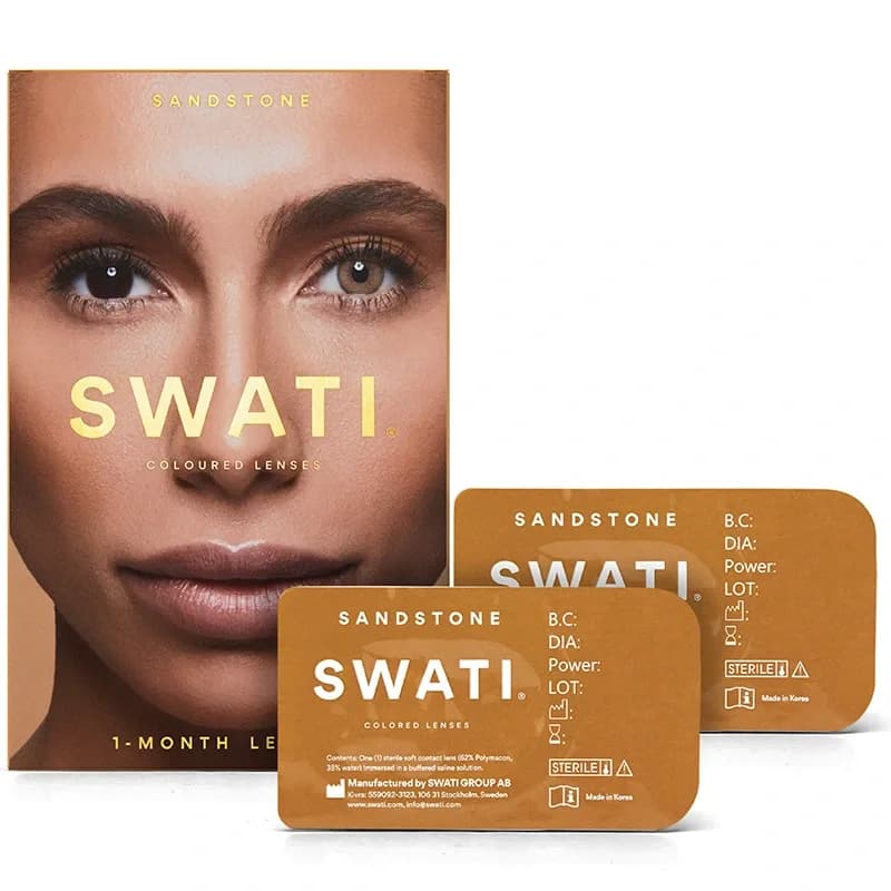 SWATI Cosmetics 1 Month Sandstone färgade linser från Swati – köp hos Apotek Hjärtat