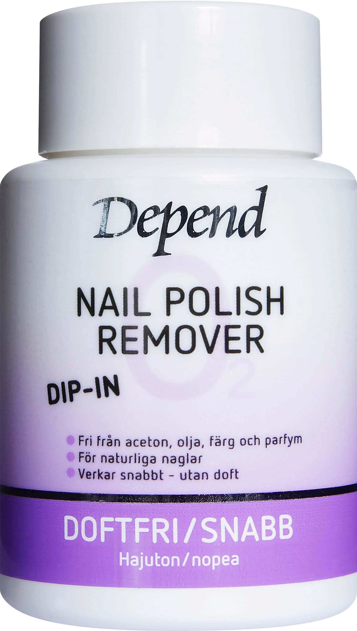 Depend O2 Dip Remover Lila 75 ml från Depend - köp hos Apotek Hjärtat