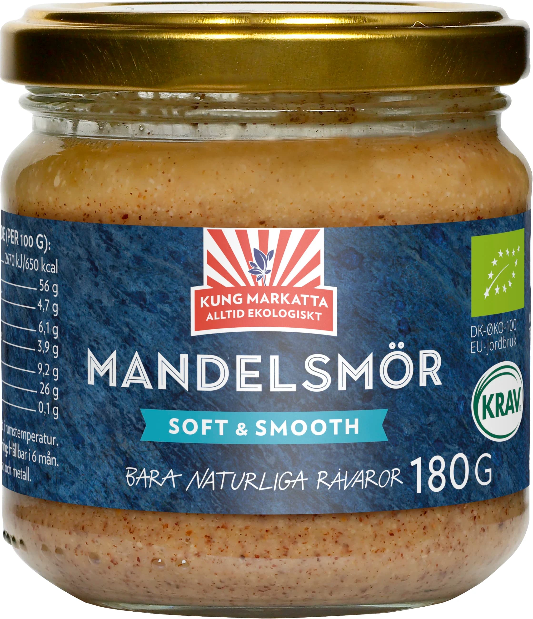 Kung Markatta Mandelsmör Krav 180 g från Kung Markatta – köp hos Apotek Hjärtat