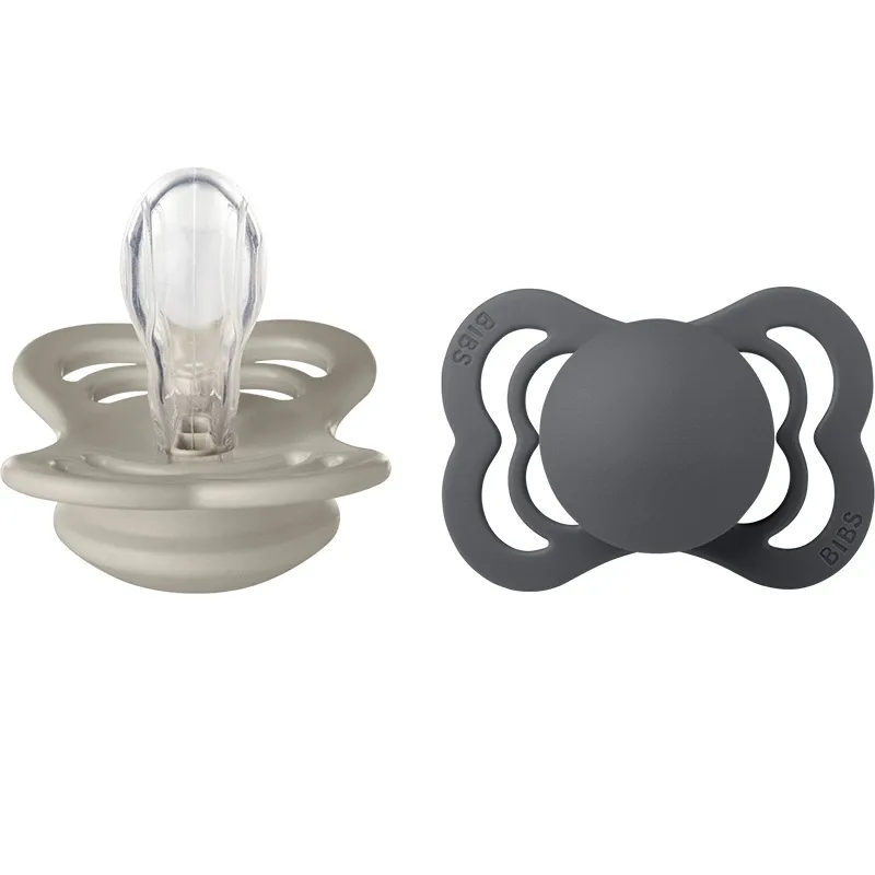BIBS Supreme Silicone Sand/Iron 2-pack Size 1 från BIBS – köp hos Apotek Hjärtat