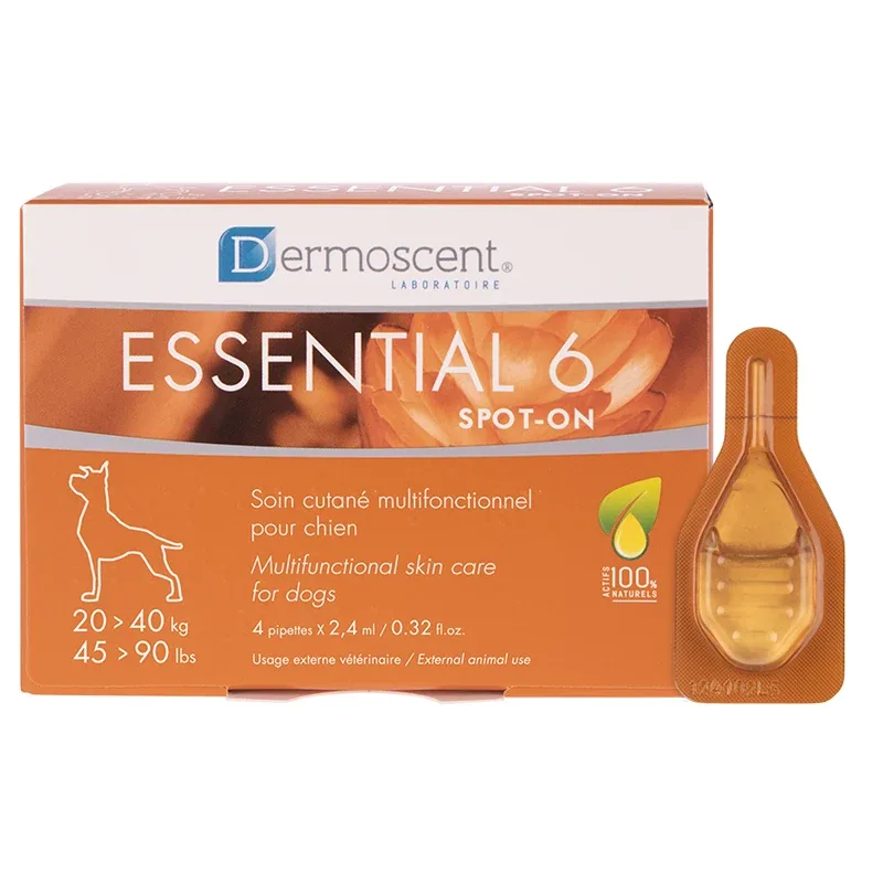 Dermoscent Essential 6® Spot-on för hundar 20-40 kg 4 x 2,4 ml från Dermoscent – köp hos Apotek Hjärtat