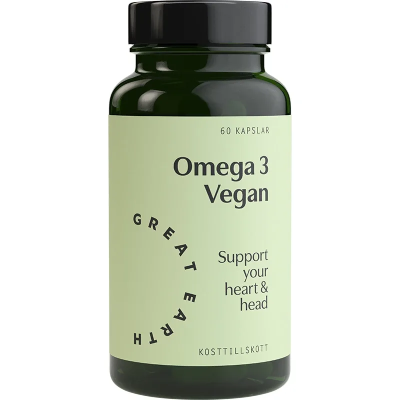 Great Earth Omega 3 Vegan 60 kapslar från Great Earth – köp hos Apotek Hjärtat