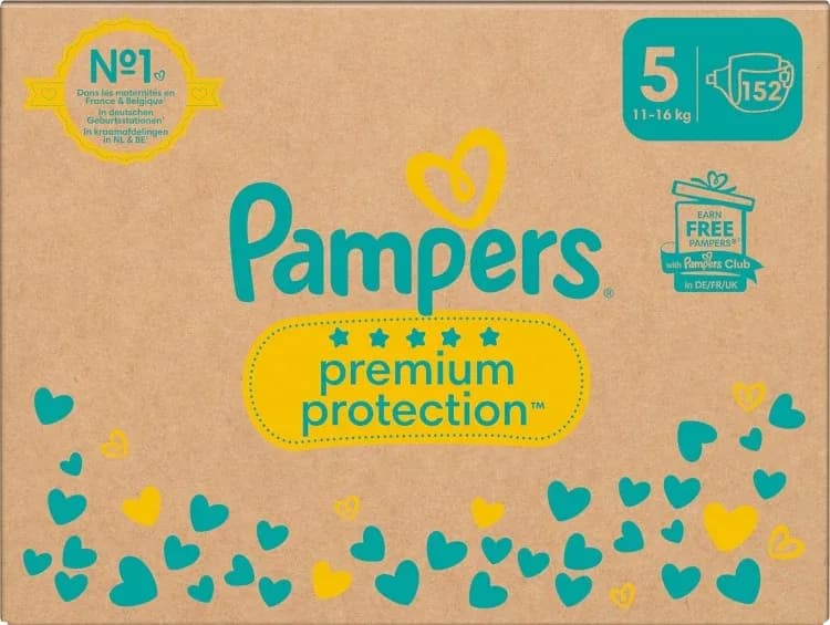 Pampers Premium Protection S5 11-16kg 152st från Pampers – köp hos Apotek Hjärtat