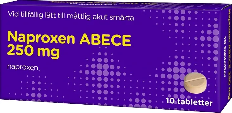 Naproxen ABECE tablett 250 mg 10 st från ABECE – köp hos Apotek Hjärtat