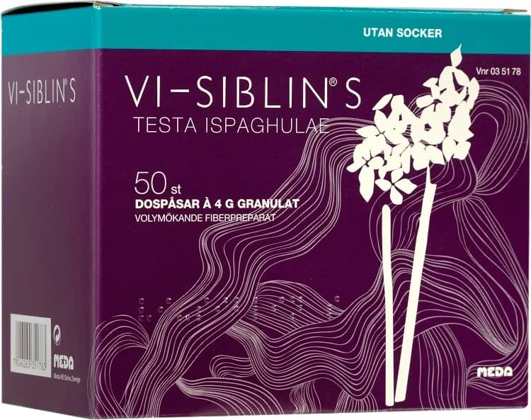 Vi-Siblin S granulat i dospåse 880 mg/g 50 st från Vi-siblin – köp hos Apotek Hjärtat