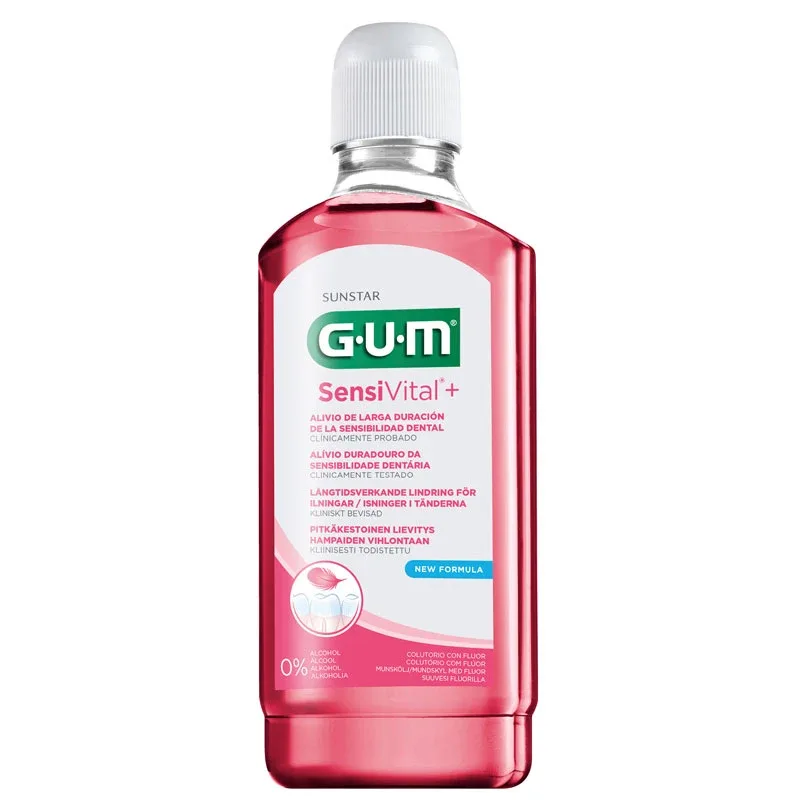 GUM Sensivital+ Munskölj 500 ml från GUM – köp hos Apotek Hjärtat