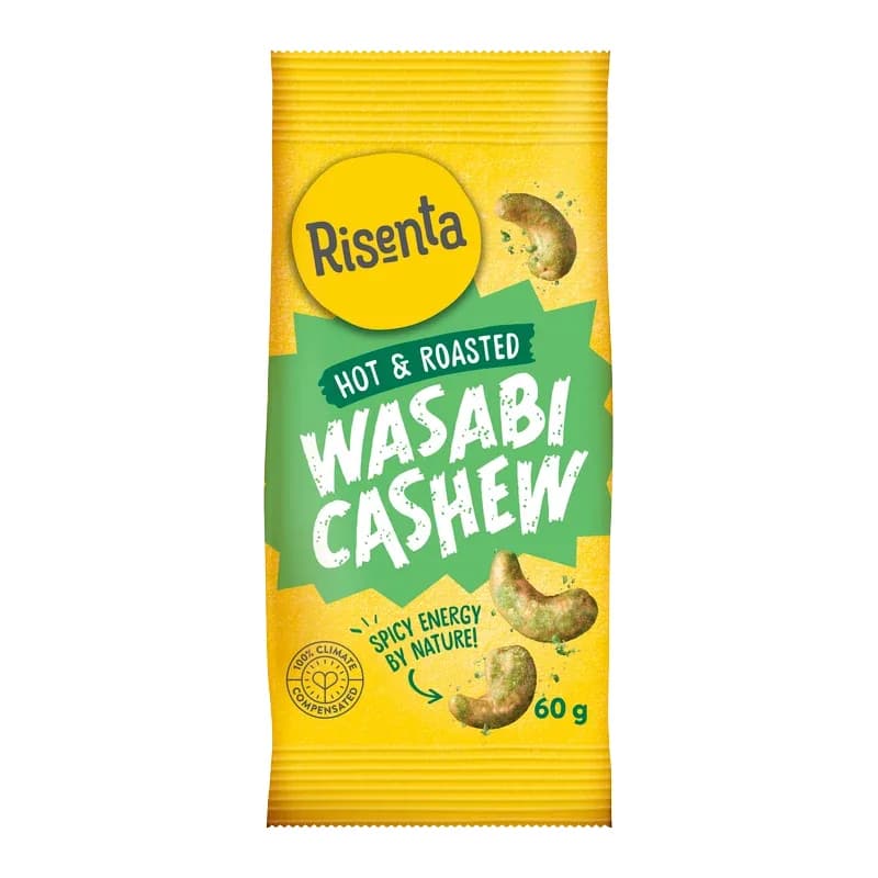 Risenta Cashewnötter Wasabi 60 g från Risenta – köp hos Apotek Hjärtat