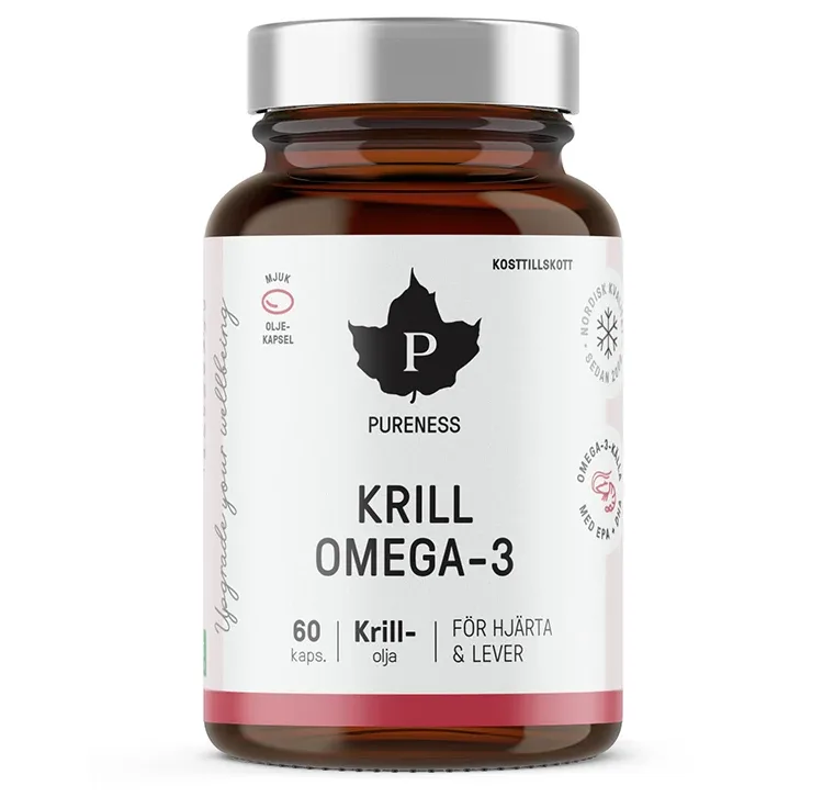 Pureness Krill Omega-3 60 kapslar från Pureness – köp hos Apotek Hjärtat