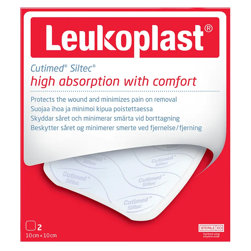 Leukoplast Cutimed Siltec 10x10 cm 2 st från Leukoplast – köp hos Apotek Hjärtat