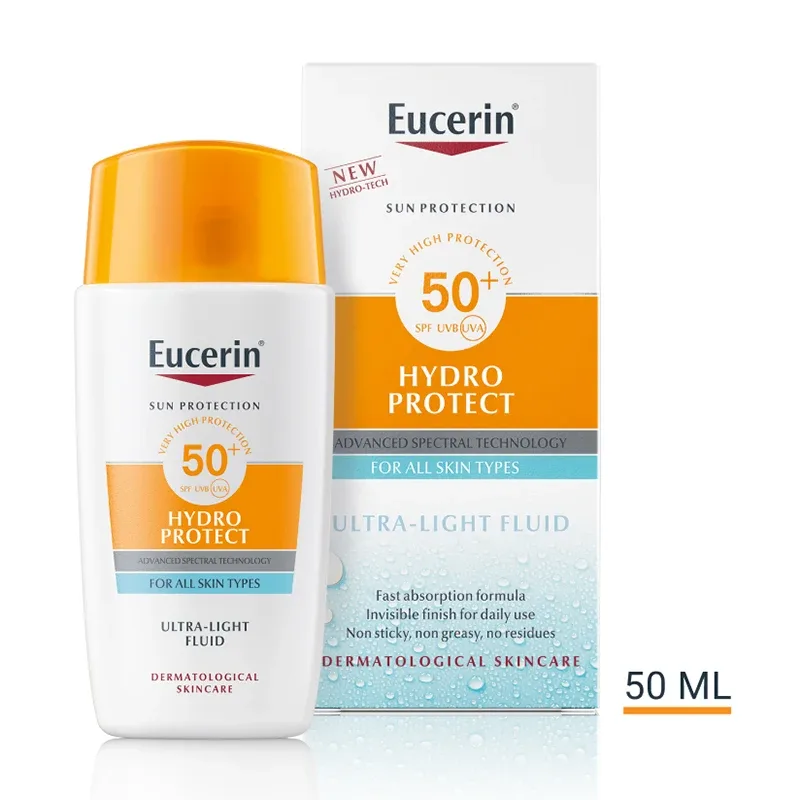 Eucerin Sun Hydro Protect Ultra Light Fluid SPF 50+, 50 ml från Eucerin – köp hos Apotek Hjärtat