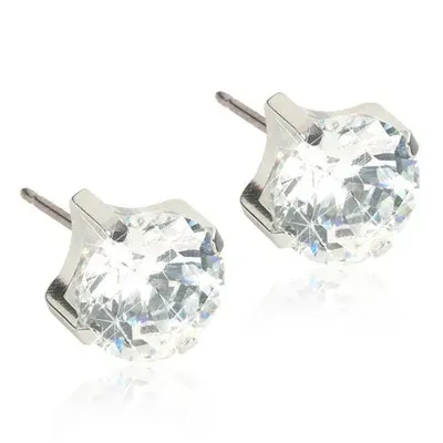 Blomdahl Örhängen Tiffany CZ White Silver 5 mm från Blomdahl – köp hos Apotek Hjärtat
